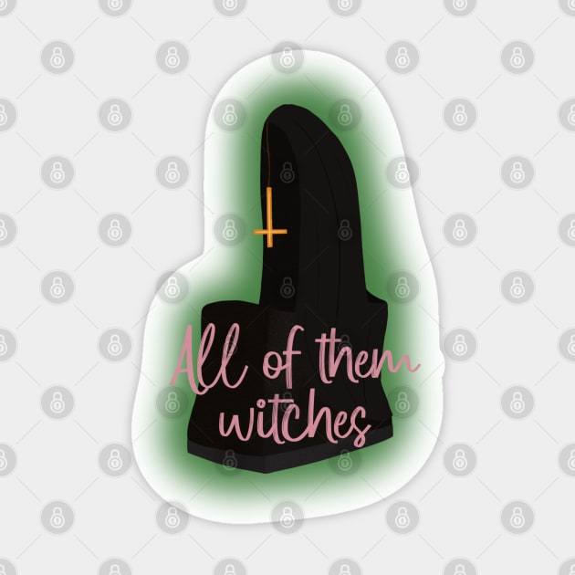 All them witches horror crib Sticker by Hellbender Creations